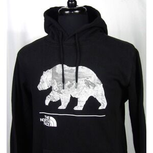 The North Face Black Beat Graphic‎ Pull Over Hoodie Sweatshirt Men's Medium